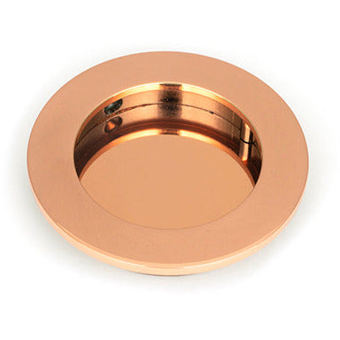 From The Anvil - 75mm Plain Round Pull - Polished Bronze - 50145 - Choice Handles