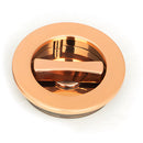 From The Anvil - 60mm Plain Round Pull - Privacy Set - Polished Bronze - 50148 - Choice Handles