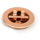 From The Anvil - 75mm Plain Round Pull - Privacy Set - Polished Bronze - 50149 - Choice Handles