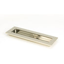From The Anvil - 175mm Plain Rectangular Pull - Polished Nickel - 50154 - Choice Handles
