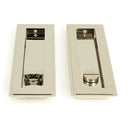 From The Anvil - 175mm Art Deco Rectangular Pull -Privacy Set - Polished Nickel - 50156 - Choice Handles