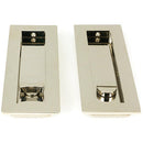 From The Anvil - 175mm Plain Rectangular Pull - Privacy Set - Polished Nickel - 50158 - Choice Handles