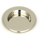 From The Anvil - 75mm Art Deco Round Pull - Polished Nickel - 50161 - Choice Handles
