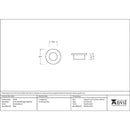 From The Anvil - 34mm Round Finger Edge Pull - Polished Nickel - 50169 - Choice Handles