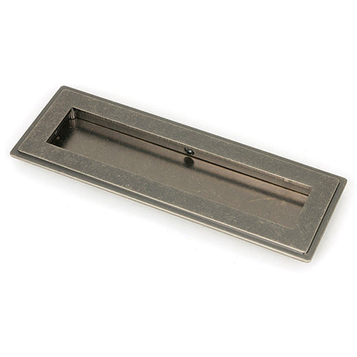 From The Anvil - 175mm Art Deco Rectangular Pull - Pewter Patina - 50170 - Choice Handles