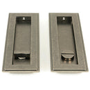 From The Anvil - 175mm Art Deco Rectangular Pull - Privacy Set - Pewter Patina - 50174 - Choice Handles