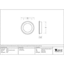 From The Anvil - 60mm Art Deco Round Pull - Pewter Patina - 50178 - Choice Handles