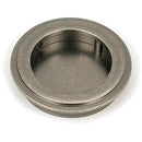 From The Anvil - 60mm Art Deco Round Pull - Pewter Patina - 50178 - Choice Handles