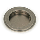From The Anvil - 75mm Art Deco Round Pull - Pewter Patina - 50179 - Choice Handles