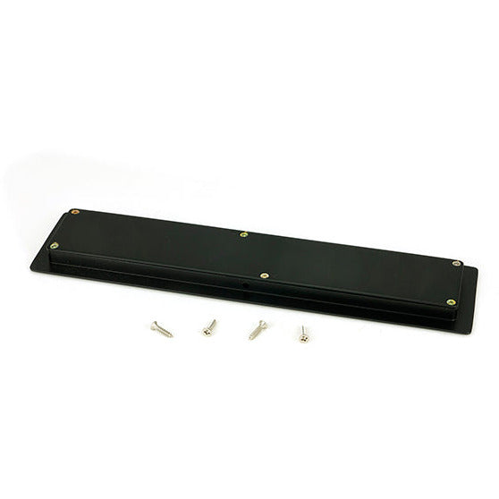 From The Anvil - 250mm Art Deco Rectangular Pull - Matt Black - 50207 - Choice Handles