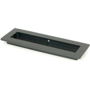 From The Anvil - 175mm Plain Rectangular Pull - Matt Black - 50208 - Choice Handles