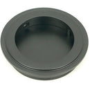 From The Anvil - 60mm Art Deco Round Pull - Matt Black - 50214 - Choice Handles