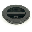 From The Anvil - 75mm Art Deco Round Pull - Privacy Set - Matt Black - 50219 - Choice Handles