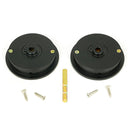 From The Anvil - 60mm Plain Round Pull - Privacy Set - Matt Black - 50220 - Choice Handles