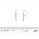 From The Anvil - 125mm x 25mm Edge Pull - Matt Black - 50222 - Choice Handles