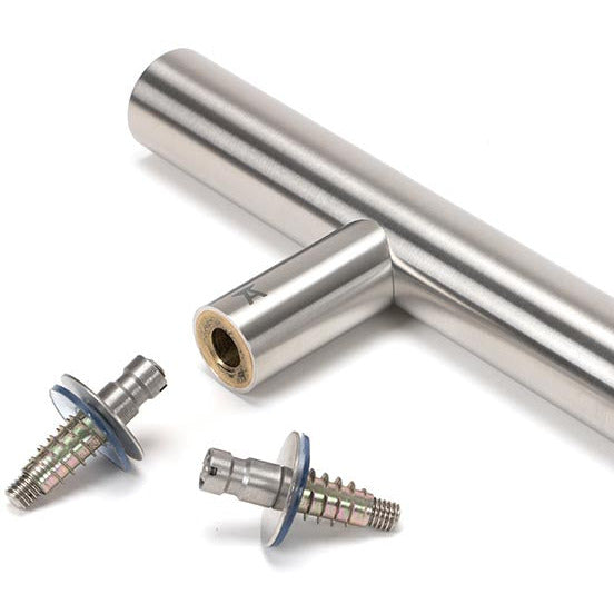 From The Anvil - 0.9m T Bar Handle Secret Fix 32mm Diameter - Satin Marine SS (316) - 50227 - Choice Handles