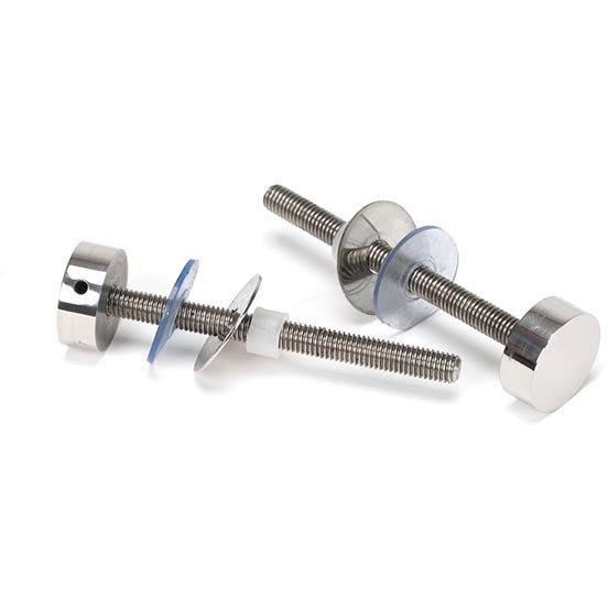 From The Anvil - 0.6m T Bar Handle Bolt Fix 32mm Diameter - Polished Marine SS (316) - 50240 - Choice Handles