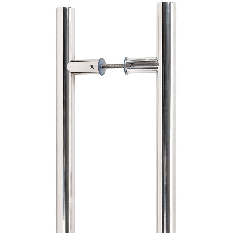 From The Anvil - 0.9m T Bar Handle B2B Fix 32mm Diameter - Polished Marine SS (316) - 50244 - Choice Handles