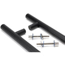 From The Anvil - 0.6m T Bar Handle B2B Fix 32mm Diameter - Matt Black - 50256 - Choice Handles