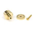 From The Anvil - Kelso Cabinet Knob - 25mm (Plain) - Polished Brass - 50292 - Choice Handles