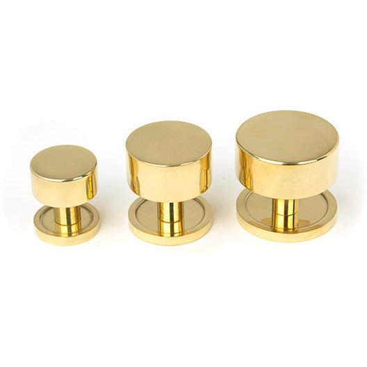 From The Anvil - Kelso Cabinet Knob - 32mm (Plain) - Polished Brass - 50295 - Choice Handles