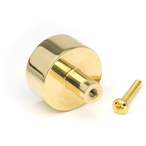 From The Anvil - Kelso Cabinet Knob - 32mm (No Rose) - Polished Brass - 50296 - Choice Handles