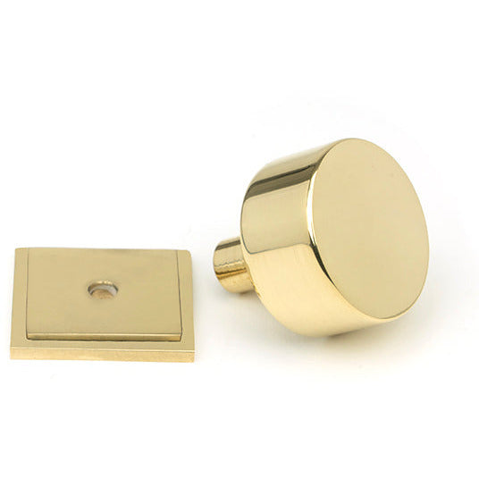 From The Anvil - Kelso Cabinet Knob - 32mm (Square) - Polished Brass - 50297 - Choice Handles