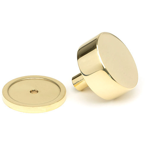 From The Anvil - Kelso Cabinet Knob - 38mm (Plain) - Polished Brass - 50298 - Choice Handles