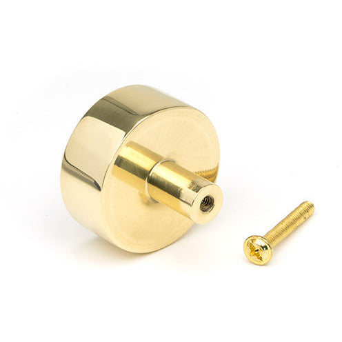 From The Anvil - Kelso Cabinet Knob - 38mm (No Rose) - Polished Brass - 50299 - Choice Handles