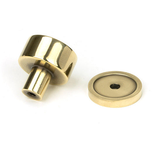 From The Anvil - Kelso Cabinet Knob - 25mm (Plain) - Aged Brass - 50304 - Choice Handles