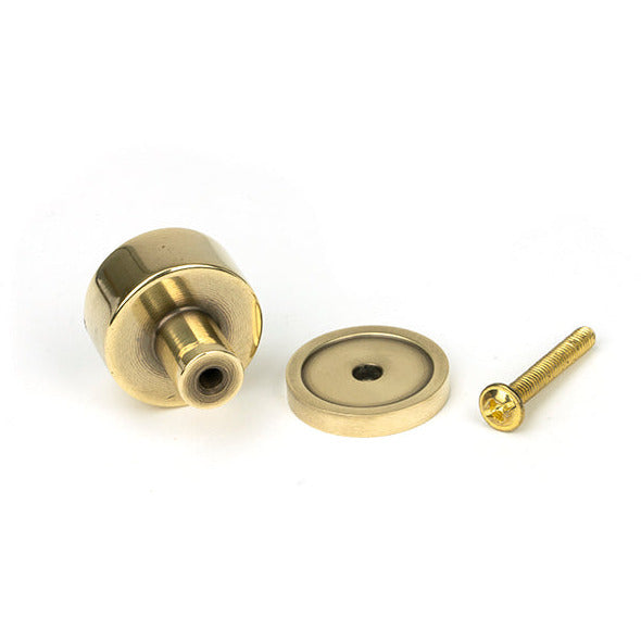From The Anvil - Kelso Cabinet Knob - 25mm (Plain) - Aged Brass - 50304 - Choice Handles