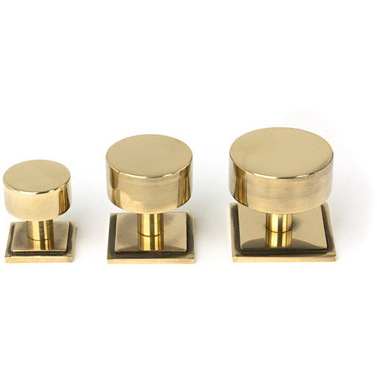 From The Anvil - Kelso Cabinet Knob - 32mm (Square) - Aged Brass - 50309 - Choice Handles