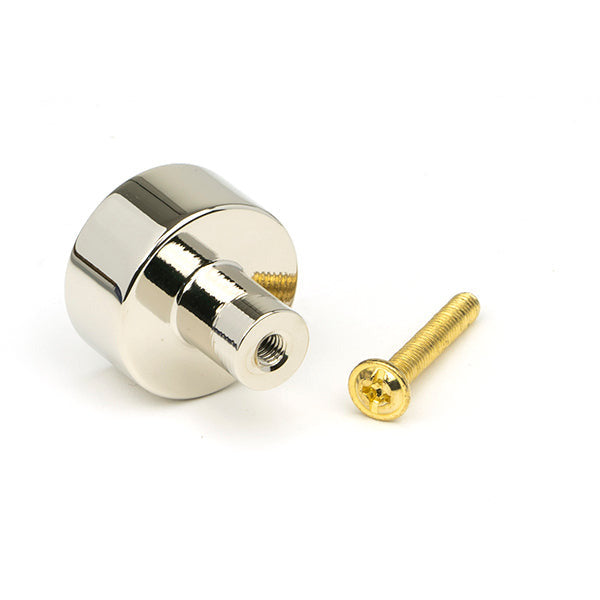From The Anvil - Kelso Cabinet Knob - 25mm (No Rose) - Polished Nickel - 50314 - Choice Handles