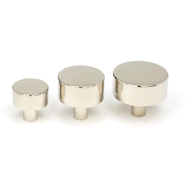 From The Anvil - Kelso Cabinet Knob - 25mm (No Rose) - Polished Nickel - 50314 - Choice Handles