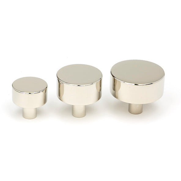 From The Anvil - Kelso Cabinet Knob - 32mm (No Rose) - Polished Nickel - 50317 - Choice Handles