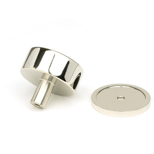 From The Anvil - Kelso Cabinet Knob - 38mm (Plain) - Polished Nickel - 50319 - Choice Handles