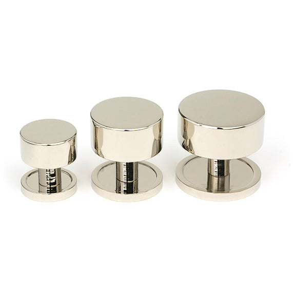 From The Anvil - Kelso Cabinet Knob - 38mm (Plain) - Polished Nickel - 50319 - Choice Handles