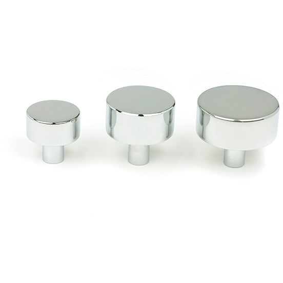 From The Anvil - Kelso Cabinet Knob - 32mm (No rose) - Polished Chrome - 50329 - Choice Handles