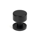 From The Anvil - Kelso Cabinet Knob - 25mm (Plain) - Matt Black - 50337 - Choice Handles