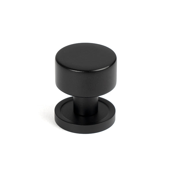 From The Anvil - Kelso Cabinet Knob - 25mm (Plain) - Matt Black - 50337 - Choice Handles