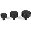 From The Anvil - Kelso Cabinet Knob - 25mm (No rose) - Matt Black - 50338 - Choice Handles