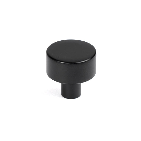 From The Anvil - Kelso Cabinet Knob - 25mm (No rose) - Matt Black - 50338 - Choice Handles