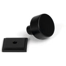 From The Anvil - Kelso Cabinet Knob - 25mm (Square) - Matt Black - 50339 - Choice Handles