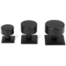 From The Anvil - Kelso Cabinet Knob - 25mm (Square) - Matt Black - 50339 - Choice Handles