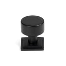 From The Anvil - Kelso Cabinet Knob - 25mm (Square) - Matt Black - 50339 - Choice Handles