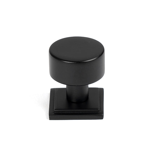 From The Anvil - Kelso Cabinet Knob - 25mm (Square) - Matt Black - 50339 - Choice Handles