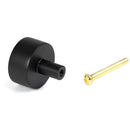 From The Anvil - Kelso Cabinet Knob - 32mm (No rose) - Matt Black - 50341 - Choice Handles