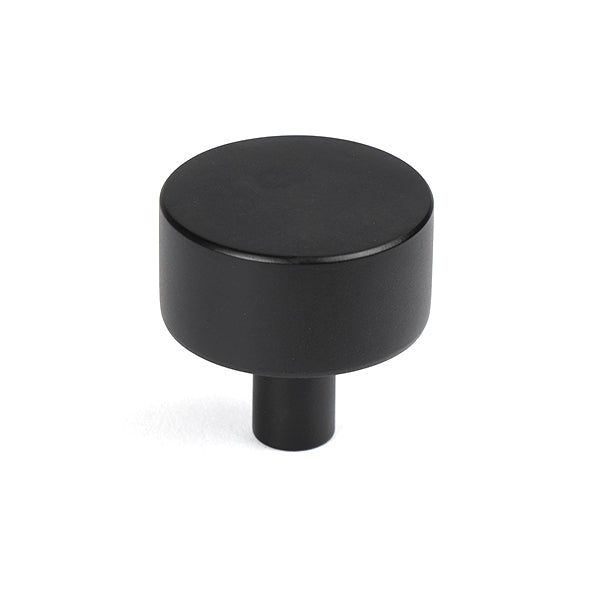 From The Anvil - Kelso Cabinet Knob - 32mm (No rose) - Matt Black - 50341 - Choice Handles