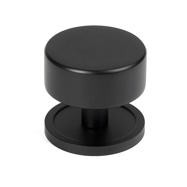 From The Anvil - Kelso Cabinet Knob - 38mm (Plain) - Matt Black - 50343 - Choice Handles