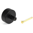 From The Anvil - Kelso Cabinet Knob - 38mm (No rose) - Matt Black - 50344 - Choice Handles
